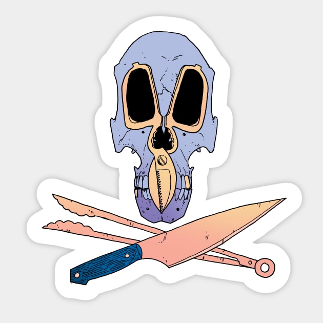 Culinary Skull Sticker by Mended Arrow